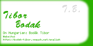 tibor bodak business card